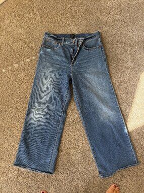 JCrew Wide Leg Crop Jeans